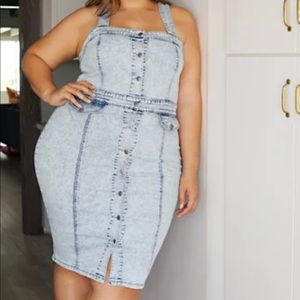 Denim dress nwot